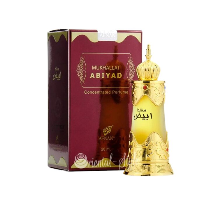 Afnan Mukhallat Abiyad Parfume Oil 20 ml - Image 1